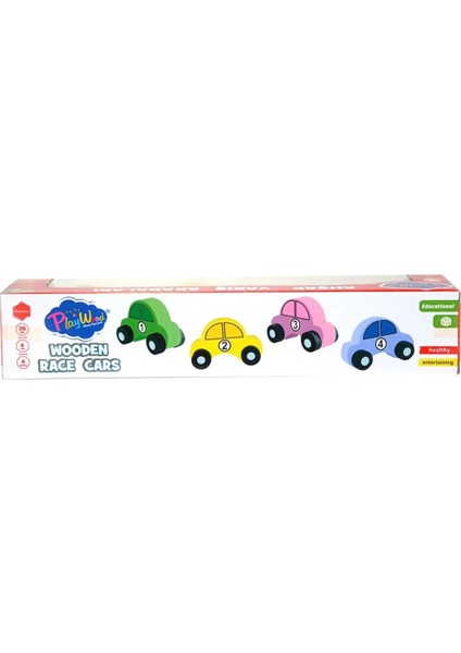 Bfs Playwood Ahşap Yarış Arabası 4'lü Paket fiyatları
