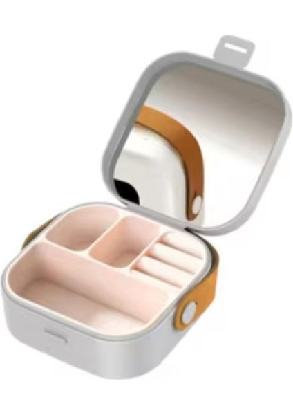 Renkli Aynalı Taşıma Kutusu, Şık ve Pratik Makyaj Çantası modelleri