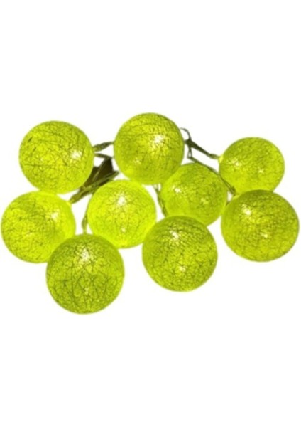 Renkli Işıltılı Ipli Toplar, Sıcak Sarı Dekoratif Aydınlatma Seti