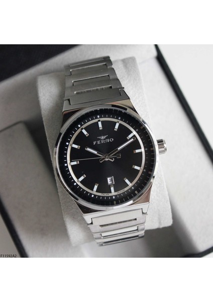 F11592A2 Çelik Kordonlu Erkek Kol Saati