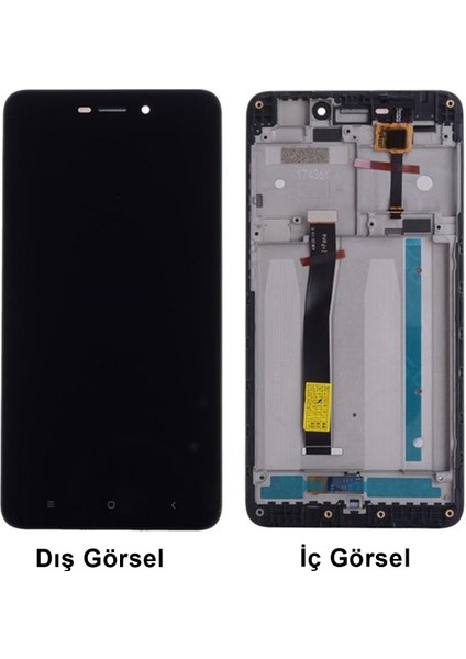 Teknonet Xiaomi Redmi 4A Uyumlu Org Lcd+Dokunmatik+Çıtalı