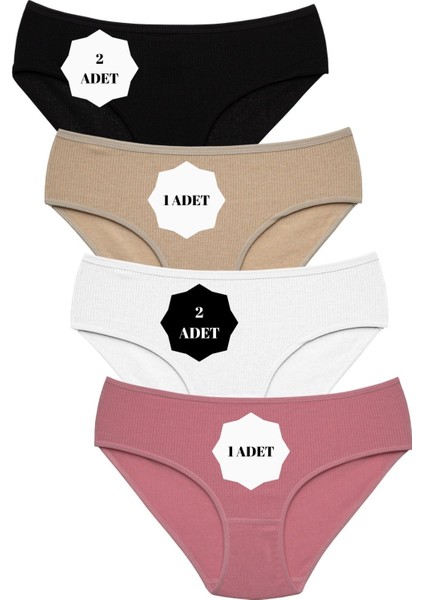 Bayan Külot Klasik Slim 6'lı Fitilli