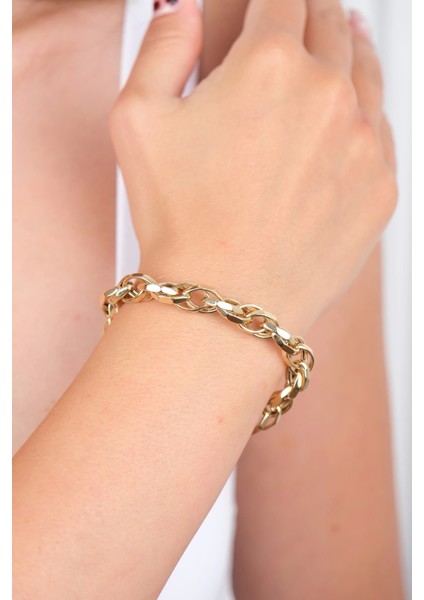 14 Ayar Altın Halka Zincir Bileklik 552 fiyatları