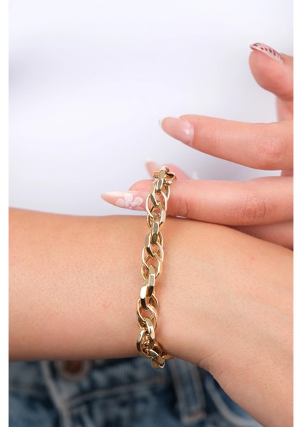 14 Ayar Altın Halka Zincir Bileklik 552 fırsatları