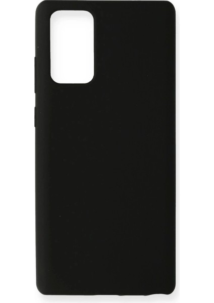 Samsung Galaxy Note 20 Kılıf Nano Içi Kadife Silikon - Siyah