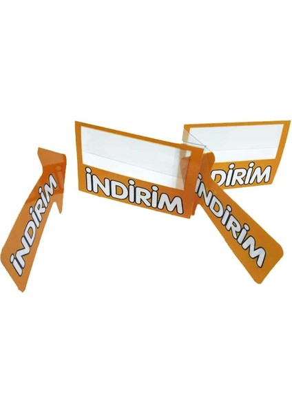 Market Rafı Indirim Kulakçığı 10 Adet Pvc Turuncu Renk modelleri