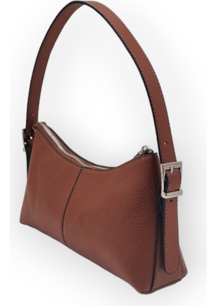 Kadın Taba Rolax Desenli Suni Deri Omuz Çantası, Şık ve Kullanışlı Tasarım