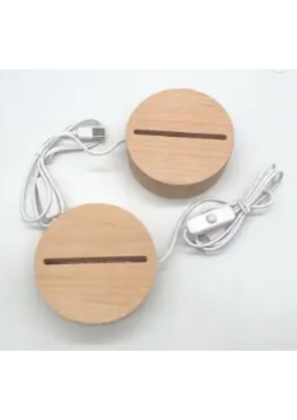 Ahşap LED Gece Lambası, 3 Renk, Kontrollü, USB Girişli, Şık ve Kullanışlı Tasarım fiyatları