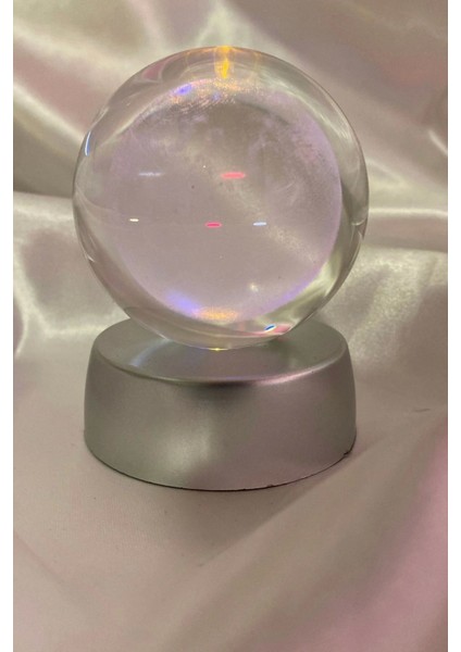 7 cm Renkli 3D LED Işık Cam Küre, Pilli Ay Yüzeyi, Çok Işıklı, Sevimli Dekorasyon fırsatları