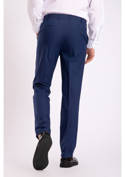 Erkek Kumaş Pantolon 1440-İNDIGO Mavi fırsatları