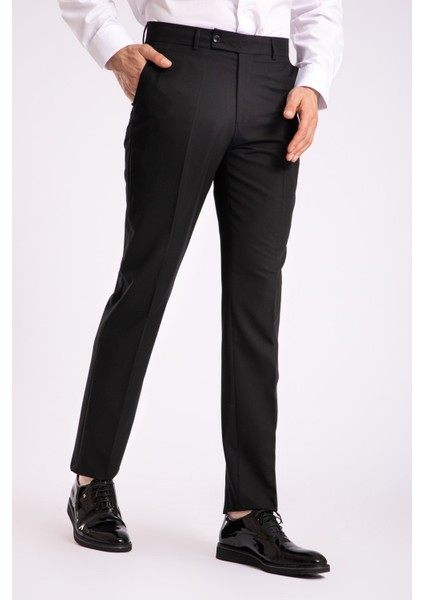 Erkek Kumaş Pantolon 1440-SIYAH