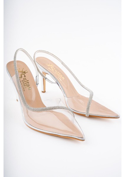 Sidney Kadın Prenses Taşlı Şeffaf Topuklu Abiye Ayakkabı fiyatları