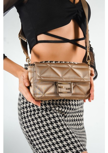 Şık Saten Kapitone Kadın Çanta, Zarif ve Hafif Tasarım, Günlük Kullanım Için Mükemmel