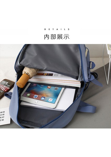 Büyük Kapasiteli Beş Parçalı Çift Omuzlu Okul Çantası (Yurt Dışından) indirimleri