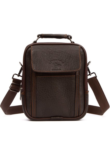 Kahverengi Hakiki Deri Erkek El Çantası (Orta Boy 17X20CM) Şıklık ve Kullanışlılık Sağlar modelleri