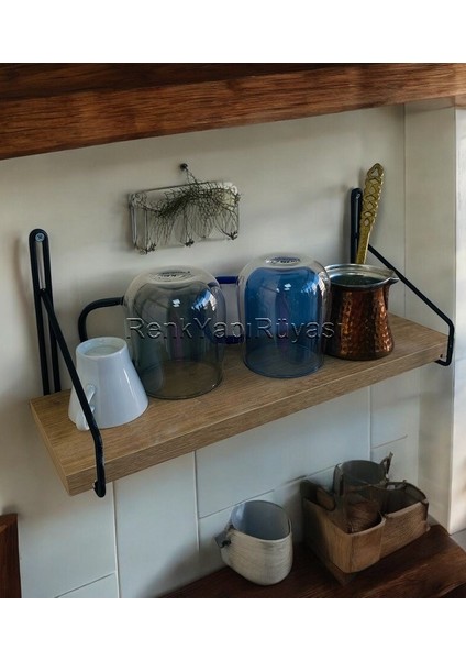 Ev Dekorasyon Rafı, Şık Duvar Rafı, Tekli Duvar Rafı, Modern Mutfak ve Bayo Rafı fırsatları