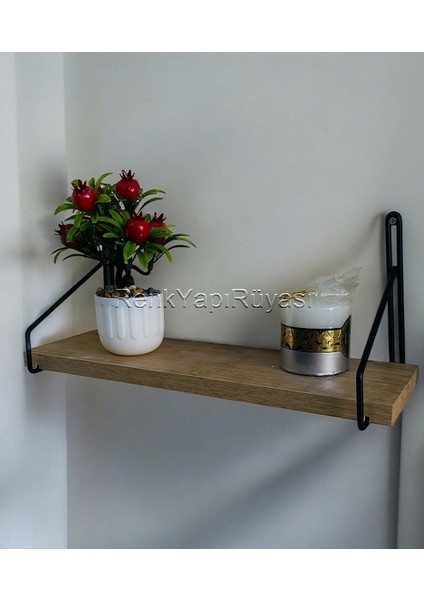 Ev Dekorasyon Rafı, Şık Duvar Rafı, Tekli Duvar Rafı, Modern Mutfak ve Bayo Rafı