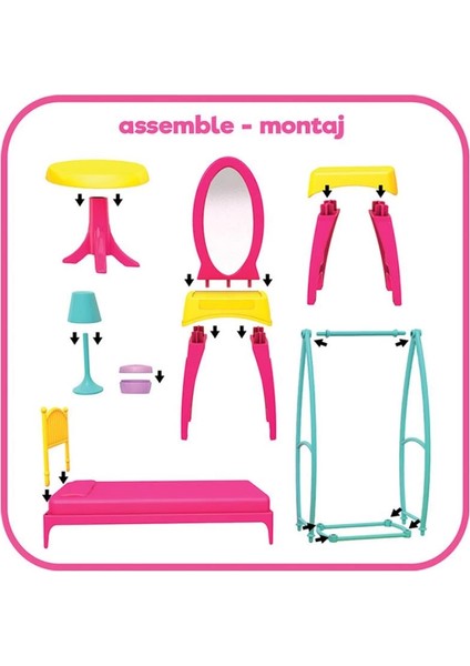 Bfs Nessiworld 03669 Linda'nın Yatak Odası Oyun Seti -Dede fırsatları