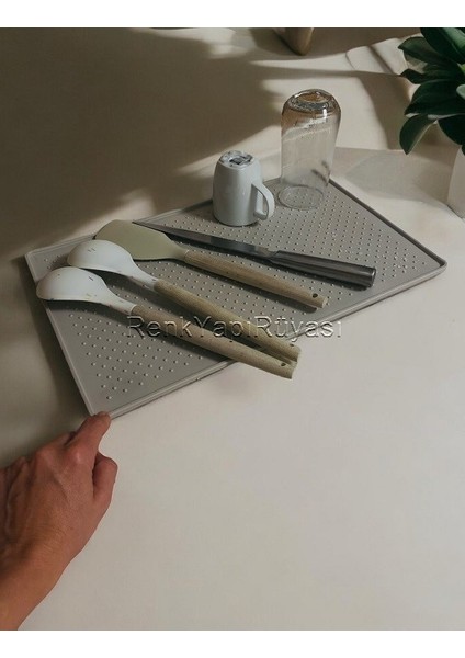 Silikon Bulaşık Matı, Tezgah Üstü Kurutma Matı, Kurtma Örtüsü 28*45 Ölçüleri fırsatları