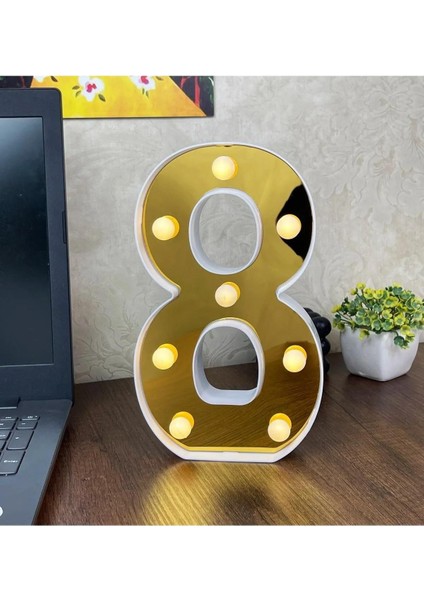 Büyük Boy LED Işıklı 3D Rakam Sayı Doğum Günü Kutlama Dekorasyonu fiyatları