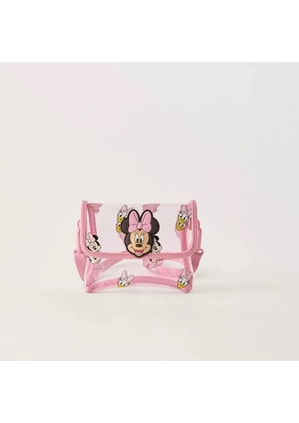 Disney Mickey Mouse Cartoon Moda Sırt Çantası Kadınlar Minnie Canvas School Bag Moda Büyük Kapasite Sırt Çantası Kızlar Mochila Renk: A5 15X6X3CM (Yurt Dışından)