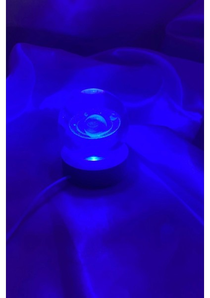 3D LED Cam Küre, Çok Renkli, Fantezi Dekor, Gece Lambası, Ahşap, 6 cm fiyatları