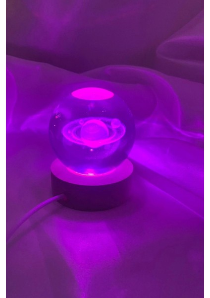 3D LED Cam Küre, Çok Renkli, Fantezi Dekor, Gece Lambası, Ahşap, 6 cm modelleri