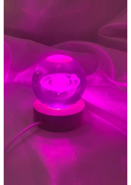 3D LED Cam Küre, Çok Renkli, Fantezi Dekor, Gece Lambası, Ahşap, 6 cm fırsatları