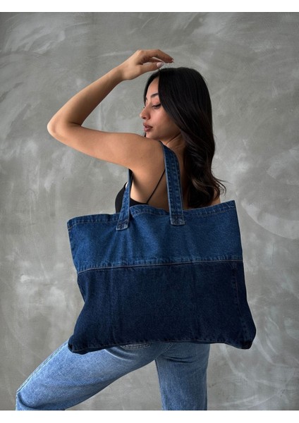 Şık Mavi Kadın Askılı Denim Çanta, Tarzınızı Tamamlar fiyatları