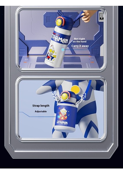 Ultraman Çocuk Yalıtımlı Kupa Pipetli Kupa (Yurt Dışından) modelleri
