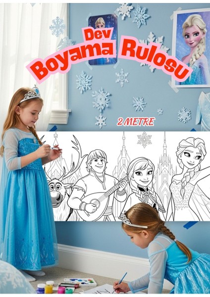 Elsa ile Renkli ve Eğlenceli Dev Boyama Macerası Etkinliği