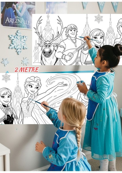 Elsa ile Renkli ve Eğlenceli Dev Boyama Macerası Etkinliği modelleri