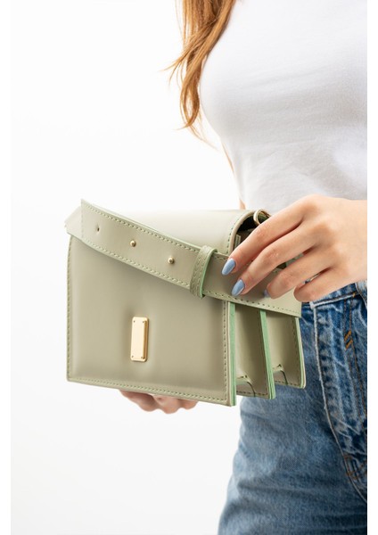 Yeşil 2 Bölmeli Çapraz Askılı Ayarlanabilir Omuz Çantası fiyatları