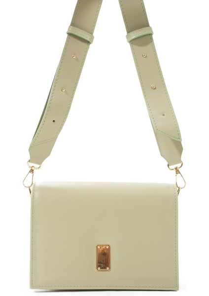 Yeşil 2 Bölmeli Çapraz Askılı Ayarlanabilir Omuz Çantası