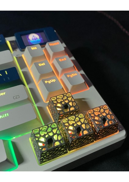 Openwork Keycap 4'lü Set | Rgb Uyumlu | Siyah & Beyaz Renk Seçenekli | Mekanik Tuş Başlığı fırsatları