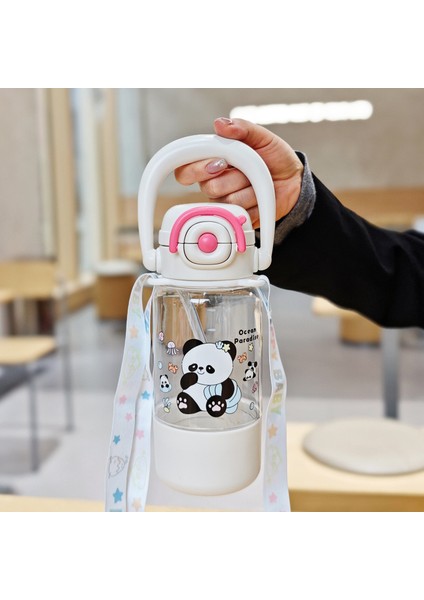 Çocuk Su Dağı Sevimli Öğrenciler Plastik Dak Çapraz Çapraz Büyük Kapasiteli Yaz Saman Dakları (Yurt Dışından)