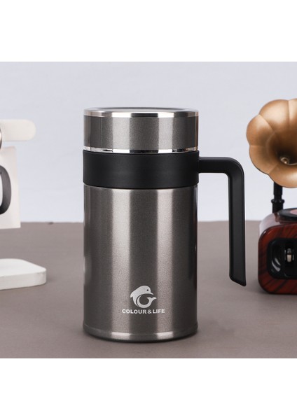 Çay Ayırıcılı Büyük Kapasiteli Iş Ofisi Kulplu Kupa Çay Bardağı (Yurt Dışından)