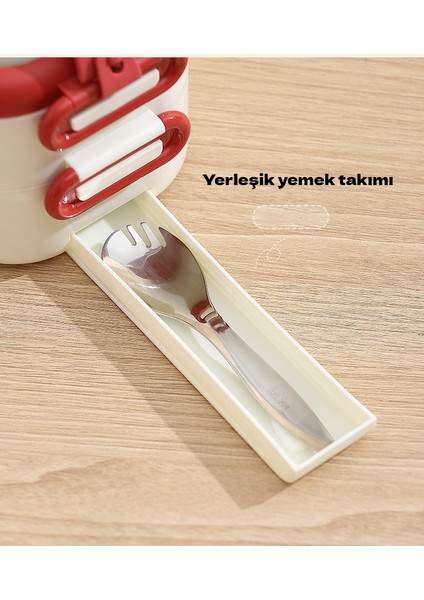 304 Paslanmaz Çelik Öğrenci Çift Katmanlı Öğle Yemeği Kutusu Taşınabilir Taşınabilir Öğle Yemeği Kutusu Su ile Doldurulabilir (Yurt Dışından) modelleri