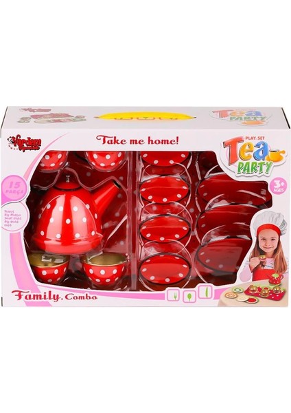 Bfs ATF-2020B-2020C Puantiyeli Metal Çay Seti 15 Parça