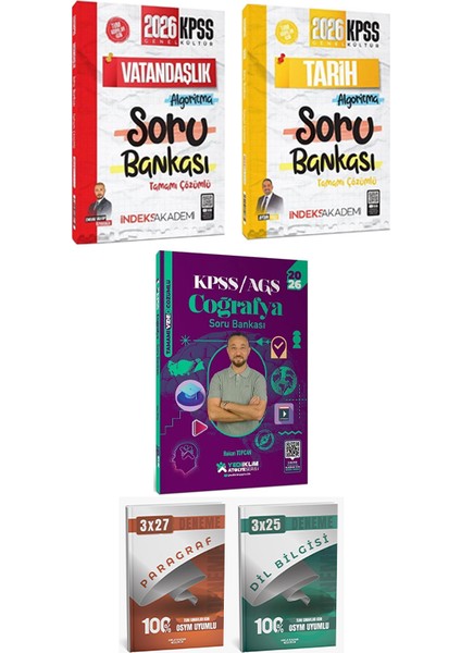 Anla Kazan 2026 Kpss Gygk Indeks Tarih Vatandaşlık Soru + Yediiklim Coğrafya Soru + Anka Deneme 5li fiyatları