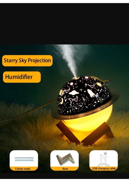 Renkli Taşınabilir Çocuklar Için Mini Lamba ve Nemlendirici Set fırsatları