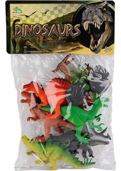 Bfs KZL-KL5-006ABC Pvc Dinazor Hayvan Seti -Kızılkaya Oyuncak modelleri