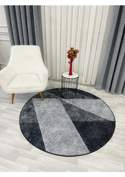 Gri Renk Geometrik Desen Kaymaz Taban Yolluk Halı fiyatları