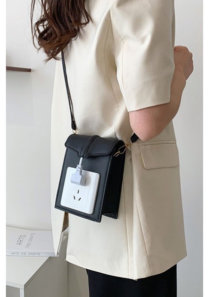 Şık Siyah Soketli Tasarım Çanta, Şıklık ve Fonksiyon Bir Arada fiyatları