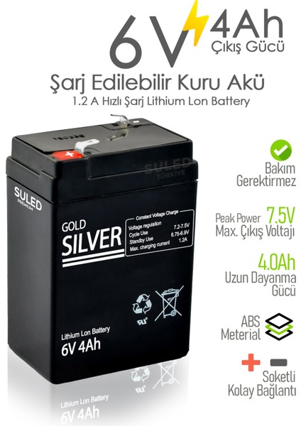 4 Ah 12V Bakımsız Kuru Akü Dayanıklı Güvenli ve Pratik Enerji Çözümü