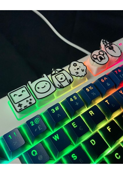Adventure Time 6'lı Keycap Seti | Rgb Uyumlu Mekanik Klavye Tuş Başlıkları | Cherry Mx Uyumlu indirimleri