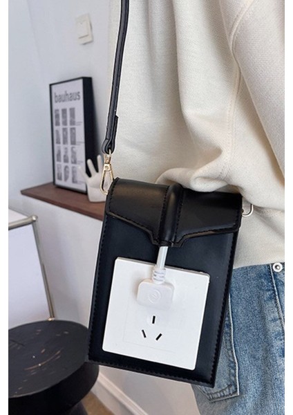 Şık Siyah Soketli Tasarım Çanta, Şıklık ve Fonksiyon Bir Arada indirimleri