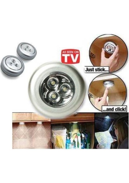 Gri 3'lü Dokunmatik Spot Lamba Seti, Şık ve Modern Aydınlatma Çözümü