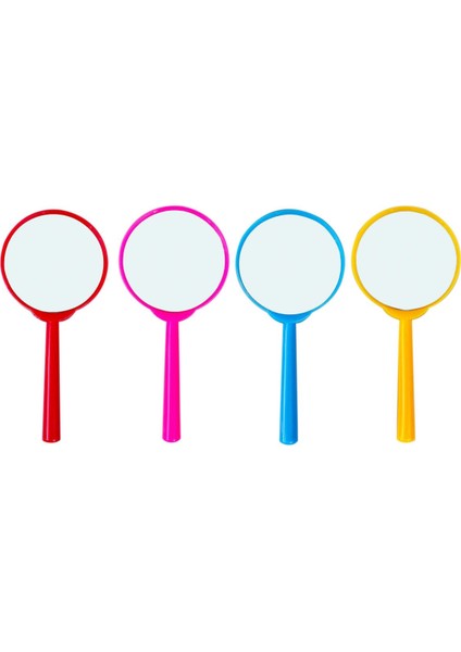 4 Adet Renkli Çocuk Büyüteç Eğitici Oyuncak Sınıf ve Parti Hediye Seti