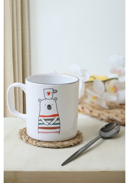 I Love Coffee Silindir Kupa 10 cm